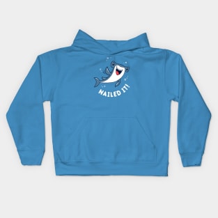 Nailed It Hammerhead Shark Kids Hoodie